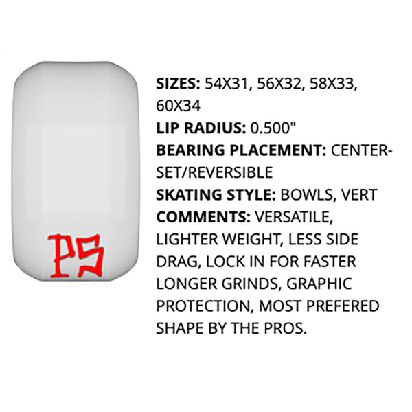 BONES • Skate Park Formula • 60mm • 84B • P5 Sidecut (Spring '26) Skateboard Wheels