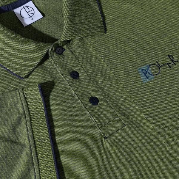 Surf Polo Shirt |Pique (Green / Blue)