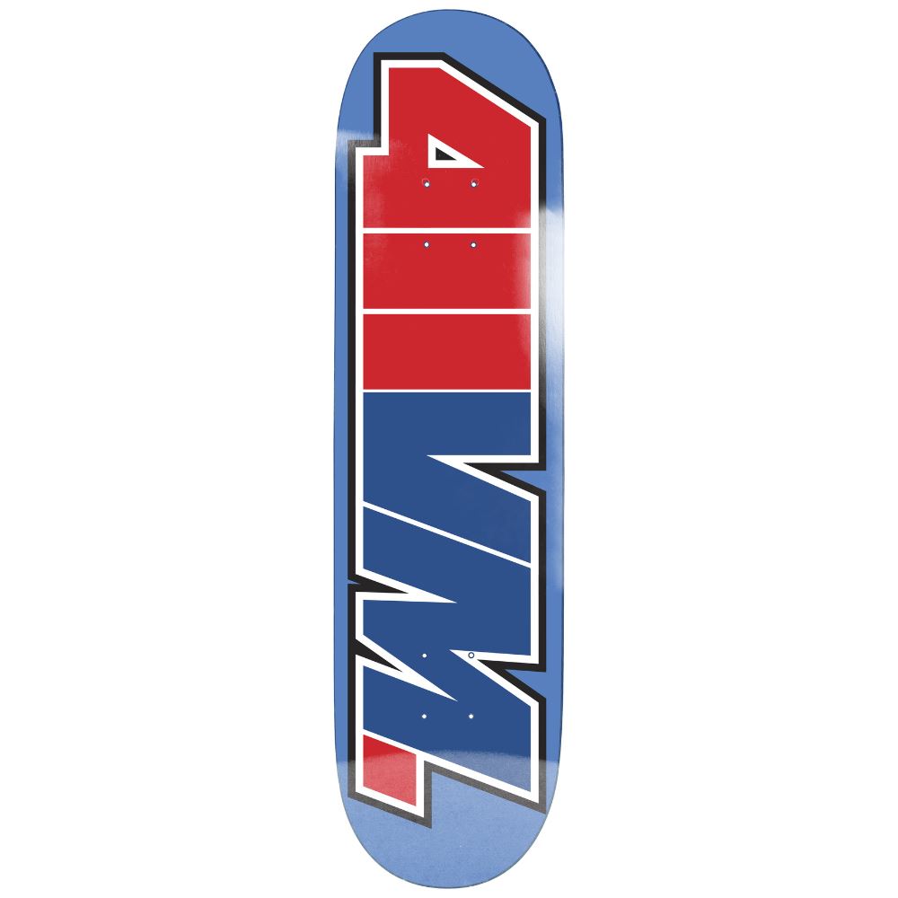 411 Logo EX7 Blue Skateboard Deck - 8.25"