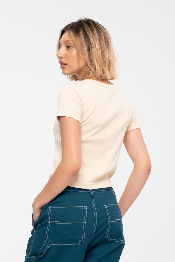 Santa Cruz Womens T-Shirt Obscure Strip T-Shirt - Birch - Skatewarehouse.co.uk