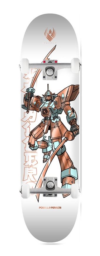 Powell Peralta Steve Caballero 'Gundam' FLIGHT White / Copper x Venom Custom Complete Skateboard - 8.25"