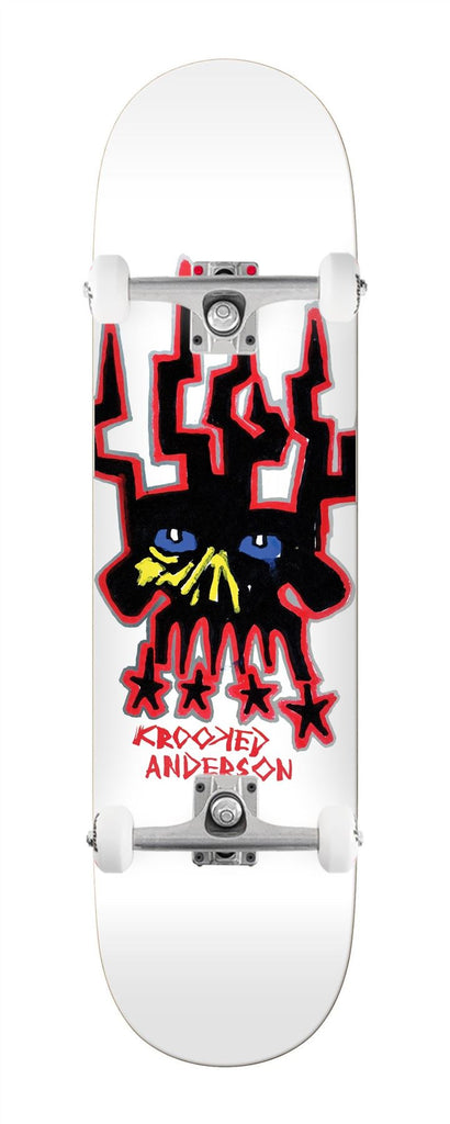 Krooked Manderson Skull King - 8.38 SF x Venom Custom Complete Skateboard - 8.375"
