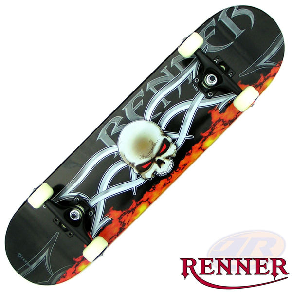 Renner A Inc Abec 5 & Black Trucks - A19 Devils Eye Complete Skateboard - 7.75
