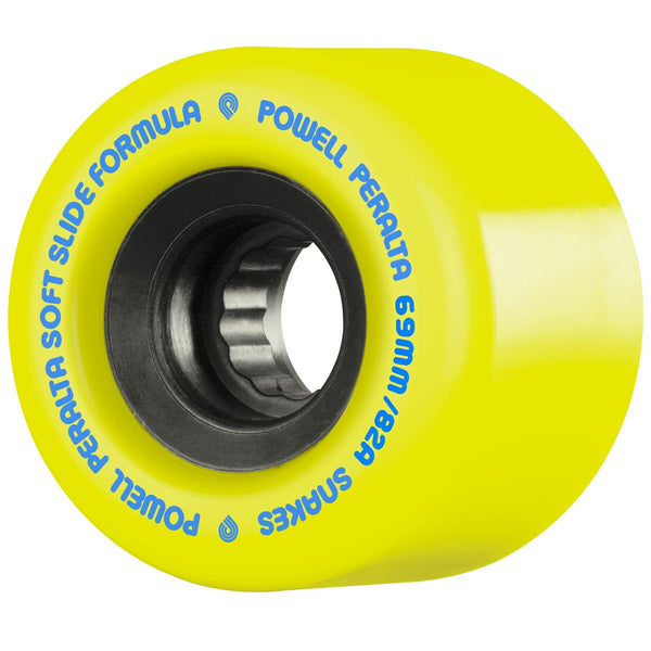 Powell Peralta Snakes '02' • 69mm x 48mm • 82A • Yellow Skateboard Wheels