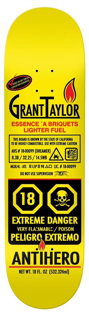 Taylor Fueled Up Skateboard Deck - 8.375"
