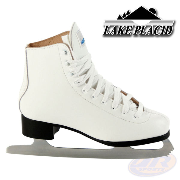 Lake Placid 691 Deluxe Leather Ice Skates - White