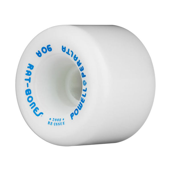 Powell Peralta Rat Bones Skateboard Skateboard Wheels x 90a - White - Skatewarehouse.co.uk