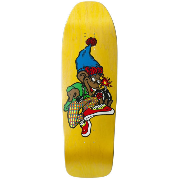 New Deal Sargent Monkey Bomber SP Deck Yellow 9.625" Apparel