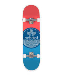 Habitat Leaf Dot Blue Complete Skateboard - 7.75" - Skatewarehouse.co.uk