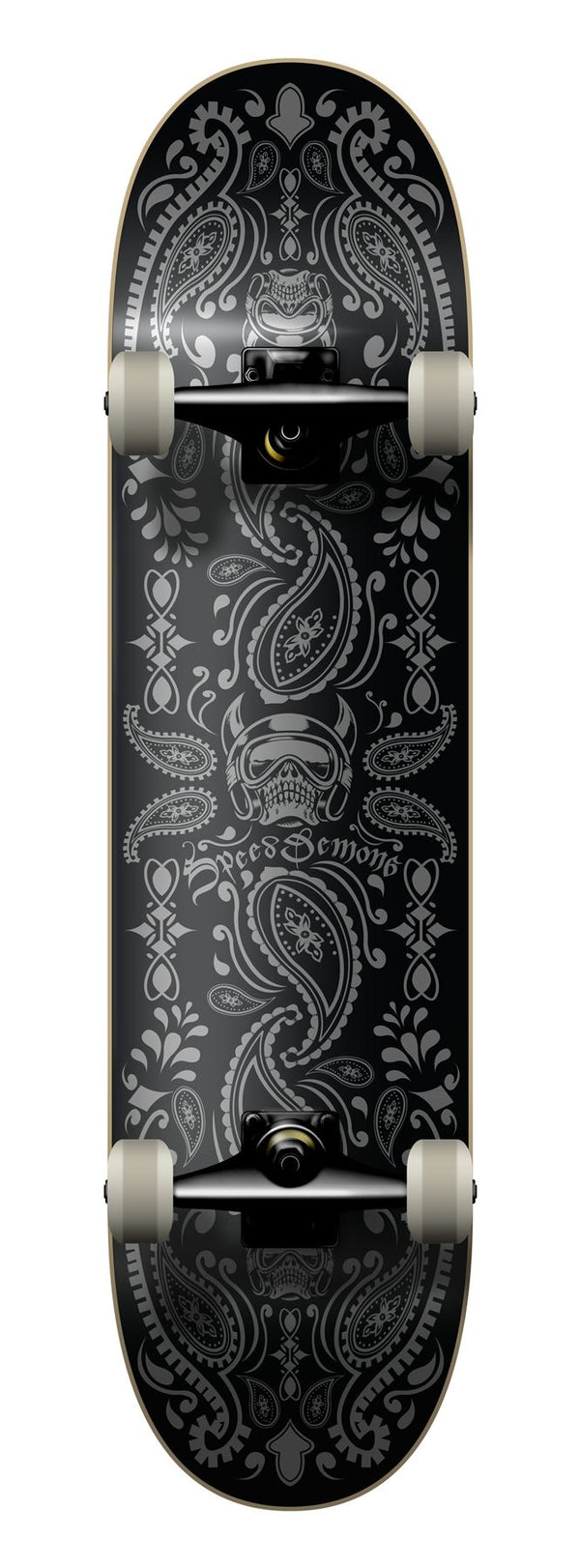 Speed Demons Bandana Complete Skateboard Black/Black 7.75