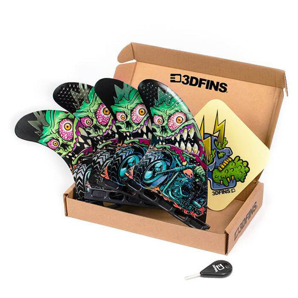 3D Fins - All Rounder Quad - Medium - Rider (FCS1 / Futures)