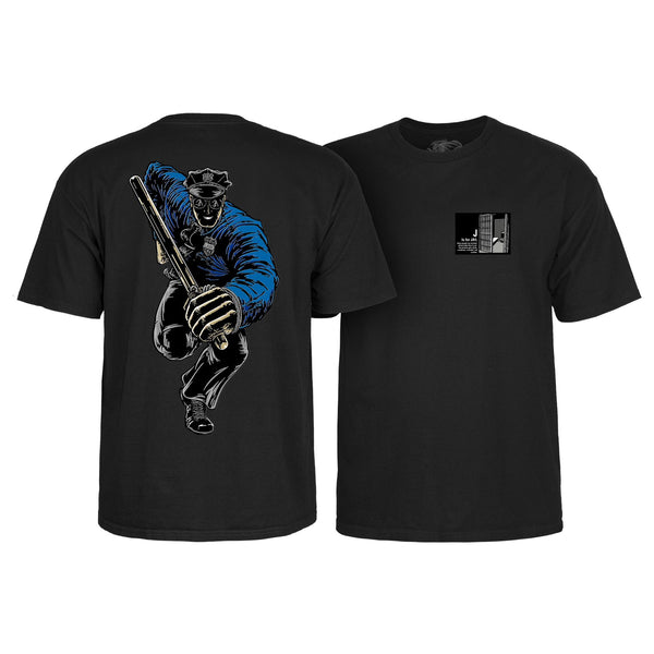 Powell-Peralta™ Chris Senn Cop Tee Black - Skatewarehouse.co.uk