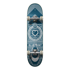 Blueprint Home Heart Navy / White Complete Skateboard - 8.0"