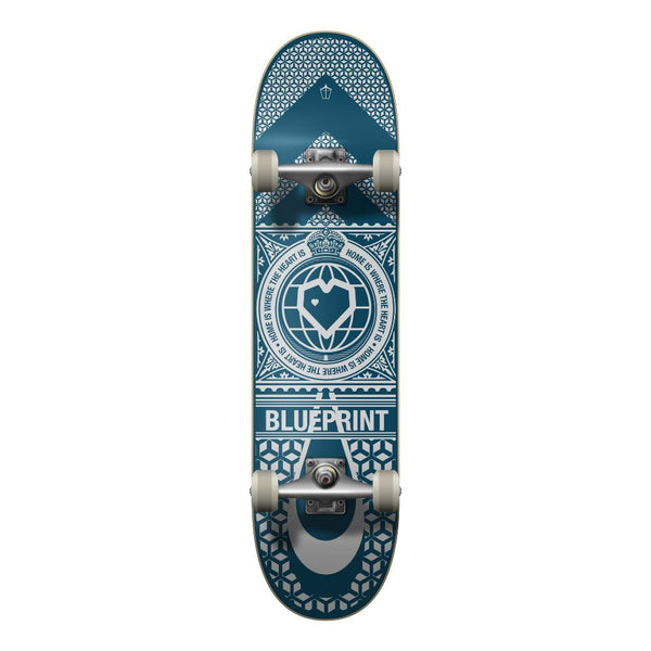 Blueprint Home Heart Navy / White Complete Skateboard - 8.0