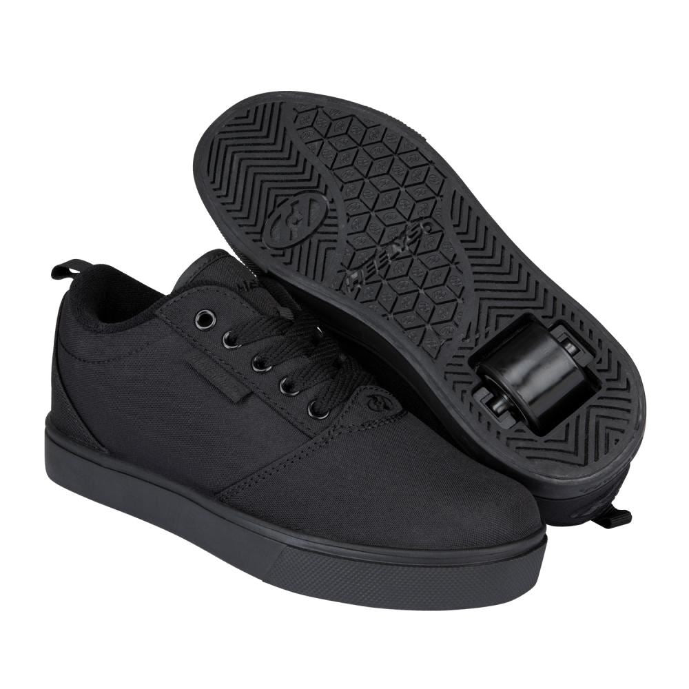 Shop Heelys Heelys Pro 20 Skate Shoe Heelys Pro 20 Triple Black Canvas