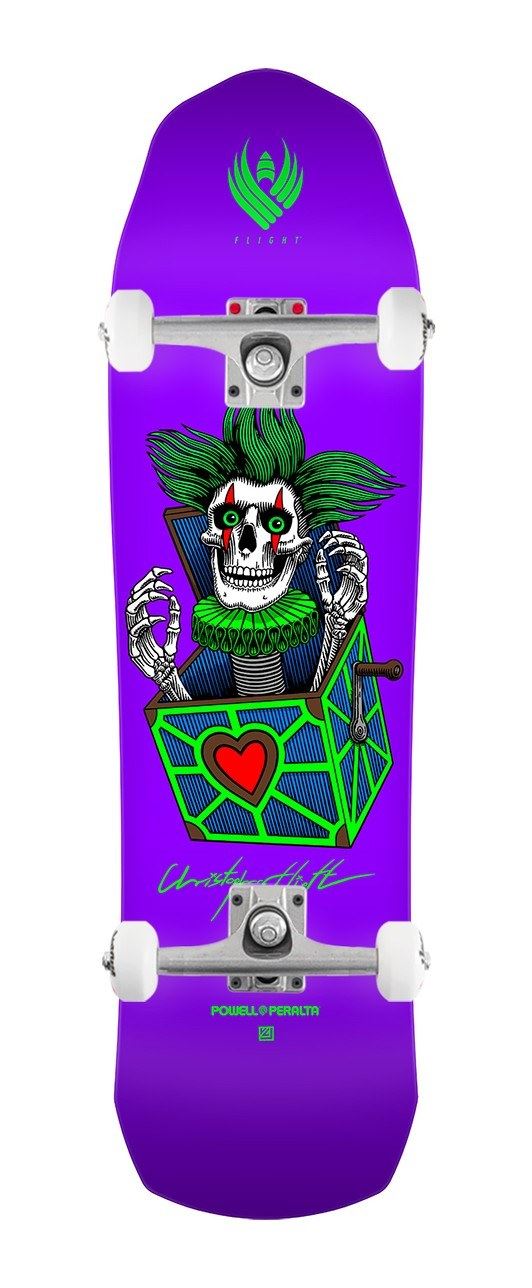 Powell Peralta FLIGHT Chris Hiett • Skull • MINI x Venom Custom Complete Skateboard - 8.5