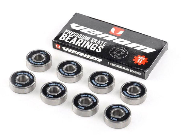 Venom Wheels, ABEC 11 Bearings + FREE Bolts Gift Pack