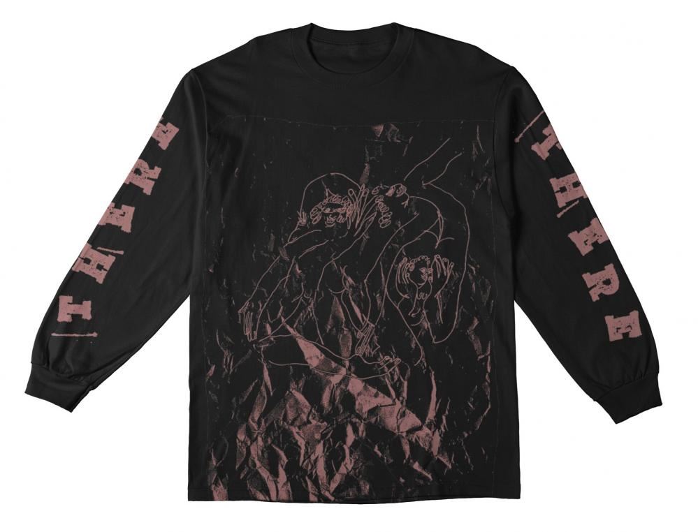 There L/S T-Shirt Noise - Black / Pink - Skatewarehouse.co.uk