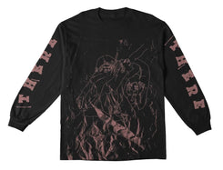 There L/S T-Shirt Noise - Black / Pink - Skatewarehouse.co.uk