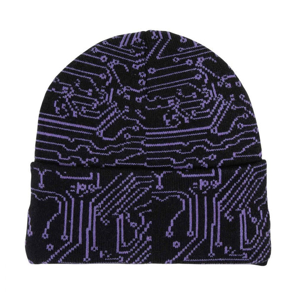 Santa Cruz Beanie Circuit Beanie Black - O/S - Skatewarehouse.co.uk