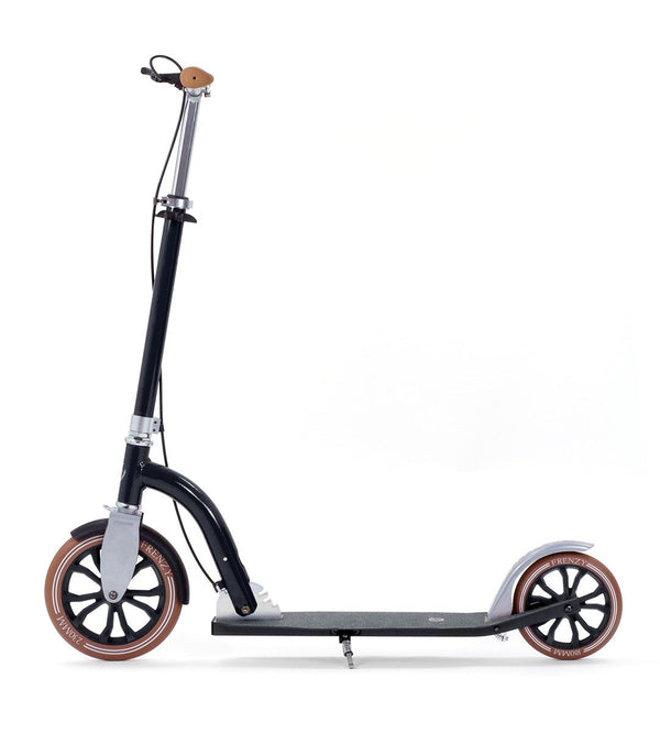 Frenzy 230mm Dual Brake Recreational Scooter - Black - Skatewarehouse.co.uk