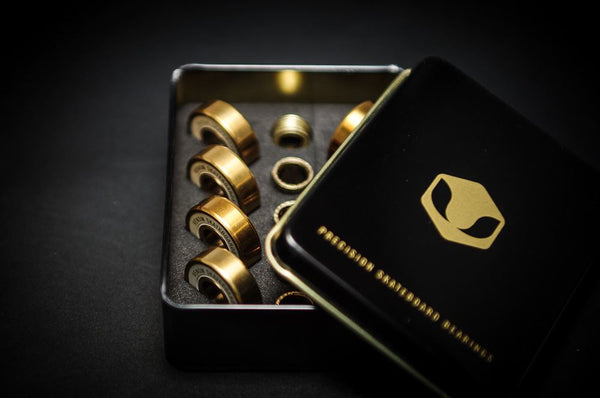 Venom Precision Gold Skateboard Bearings - Skate Rated - Skatewarehouse.co.uk