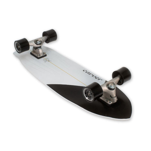 Carver Black Tip - CX Surfskate Cruiser Skateboard - 9.875