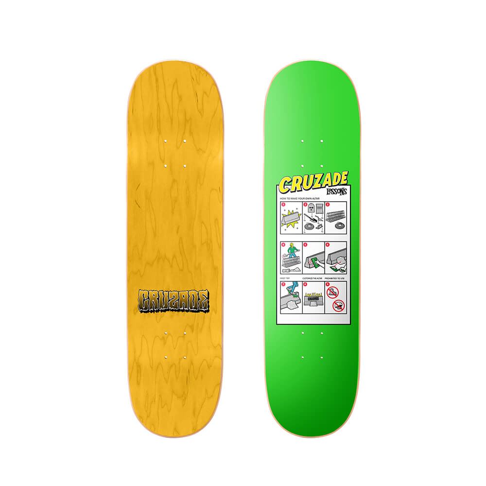 Cruzade Lessons 2 Cruzade Skateboard Deck - 8.5" - Skatewarehouse.co.uk