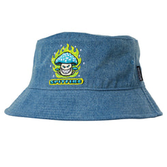 Spitfire Mushroom Bighead Bucket (Washed Denim) Apparel - One Size