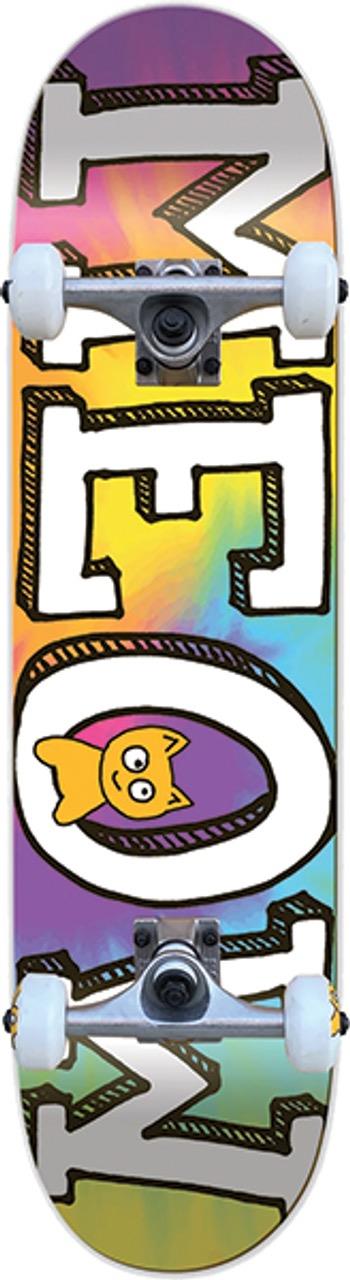 Meow Logo Tie Dye Complete Skateboard - 7.5