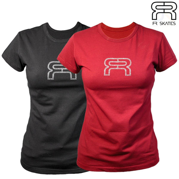 FR Strass T-Shirt - Bordeaux - XS