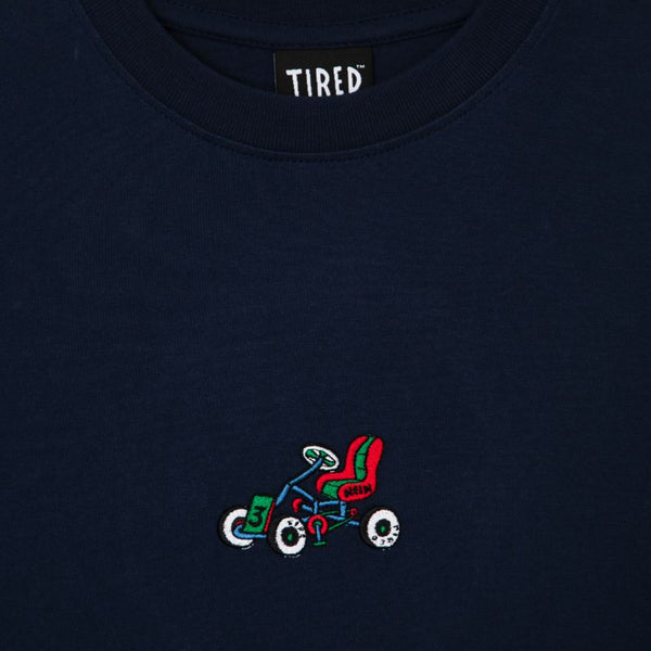 Tired Semi Tired Long Sleeve T-Shirt Navy - S