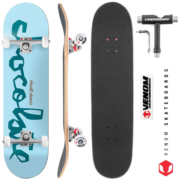 Chocolate OG Chunk W44D1 Vicent Alvarez x Venom Skateboards Core Custom Complete Skateboard - 8.0
