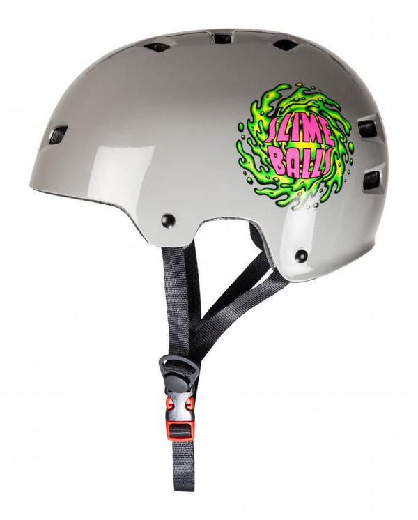 Bullet x Slime Balls Helmet Slime Balls Logo - Grey - Skatewarehouse.co.uk