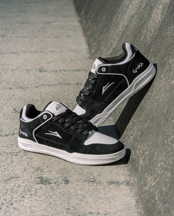 Lakai Telford Low Skate Shoes Joslin Black White