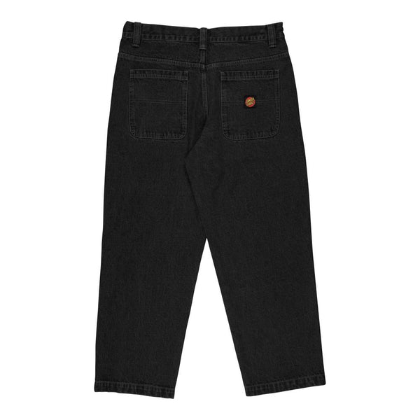 Santa Cruz Pant Classic Label Jean - Black - Skatewarehouse.co.uk