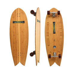 Hamboards - 4'5" The Fish - Bamboo Longboard Complete