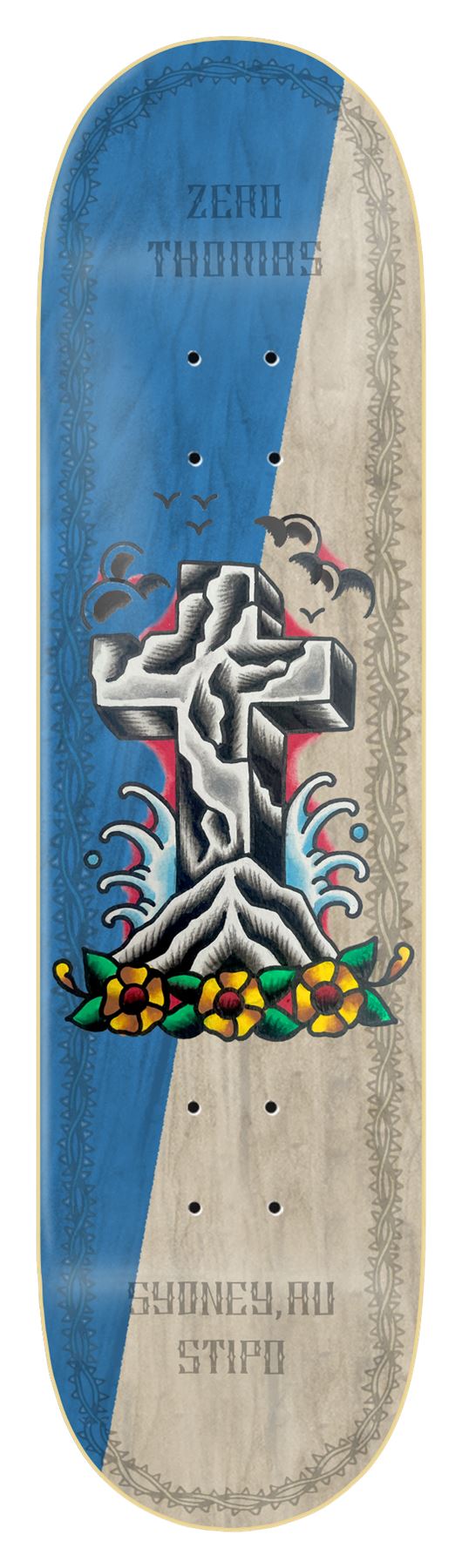 Zero x Nik Stipo Skateboard Jamie Thomas Skateboard Deck - 8.25