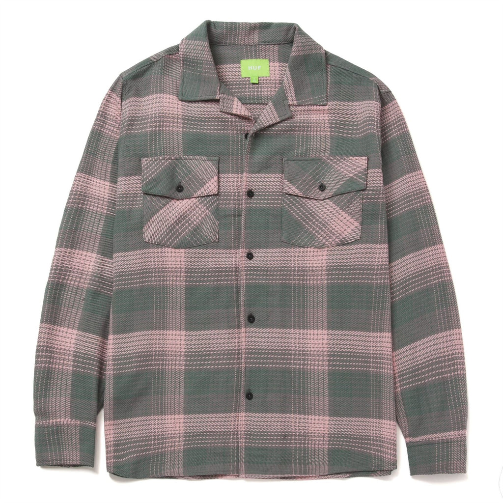 HUF Smash Flannel Overshirt (Pink) Apparel - S