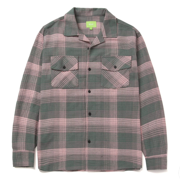 HUF Smash Flannel Overshirt (Pink) Apparel - S