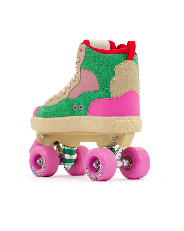 Rio Roller Beats Quad Skates - Pink / Green