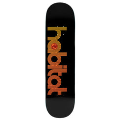 Habitat 'Horizon Lines' Black Skateboard Deck - 8.0"