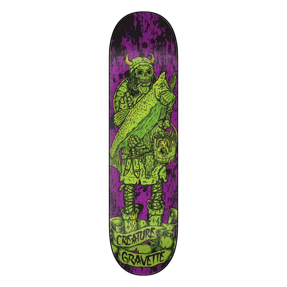 Creature Pro Gravette Vikings Hesh Law XX Skateboard Deck - 8.3"