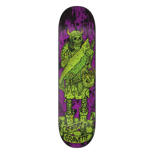 Creature Pro Gravette Vikings Hesh Law XX Skateboard Deck - 8.3