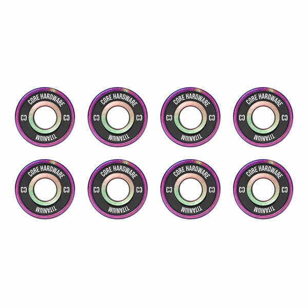 CORE Hardware Titanium Skate Bearings - NeoChrome (8PK) - Skatewarehouse.co.uk
