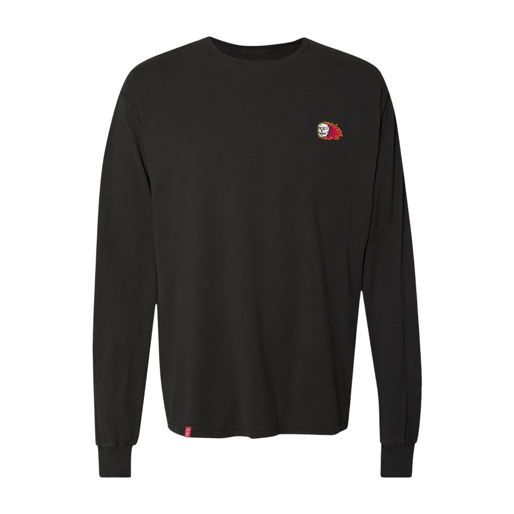Ace Combust LS Pocket Tee - Washed Black