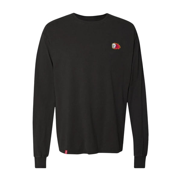 Ace Combust LS Pocket Tee - Washed Black