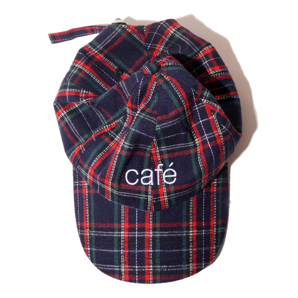 Skateboard Cafe Tartan 6 Panel (Navy) - One Size