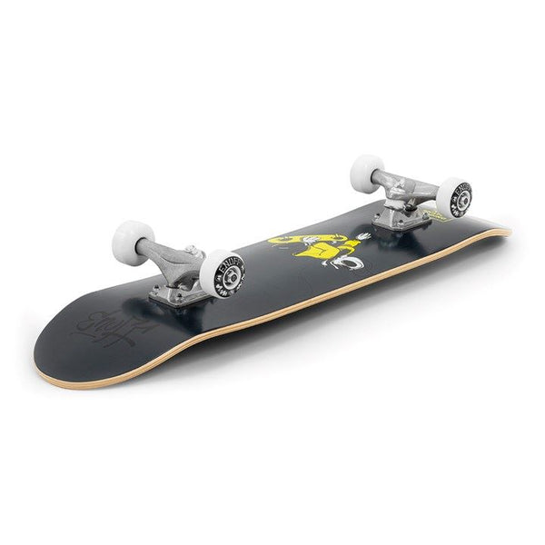 Enuff Skully Black Complete Skateboard Bundle - SFR Helmet & Pads - 7.25