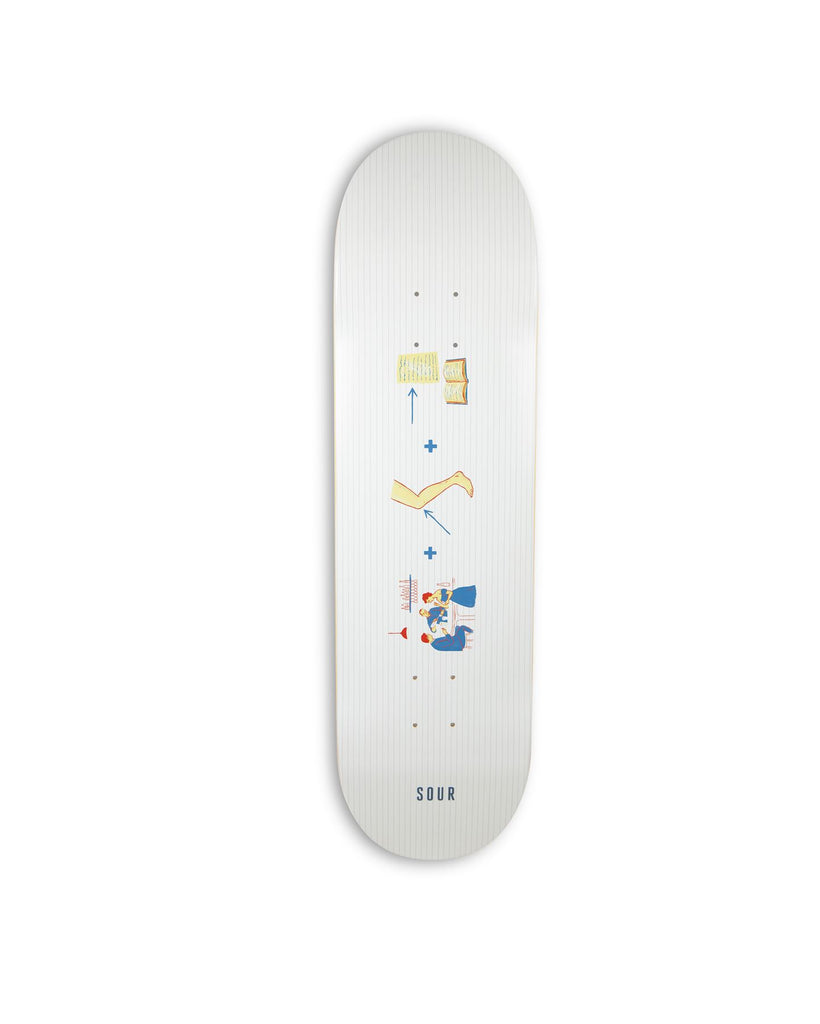 Sour Solution Barney 'Spelling' (S2) Skateboard Deck - 8.6" - Skatewarehouse.co.uk